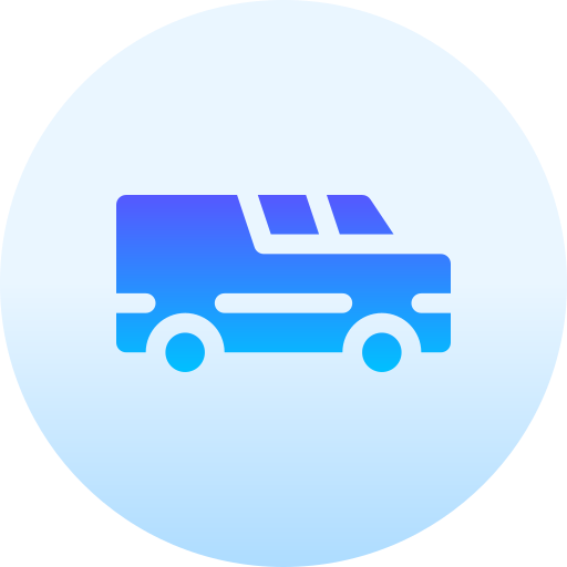bestelwagen Basic Gradient Circular icoon