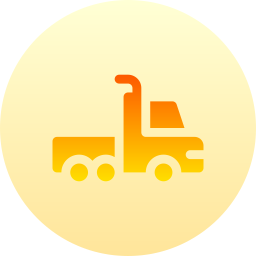 pick-up vrachtwagen Basic Gradient Circular icoon
