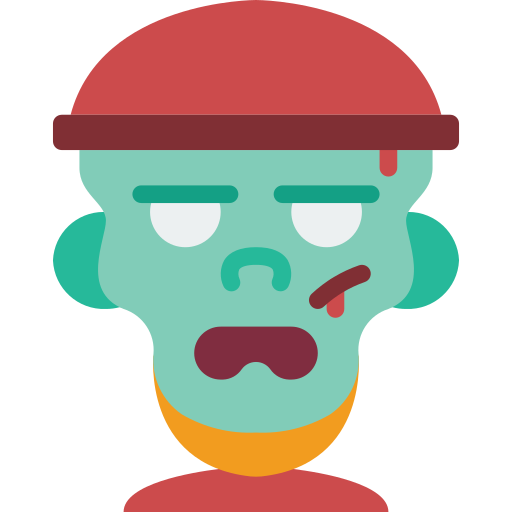 Zombie Basic Miscellany Flat icon