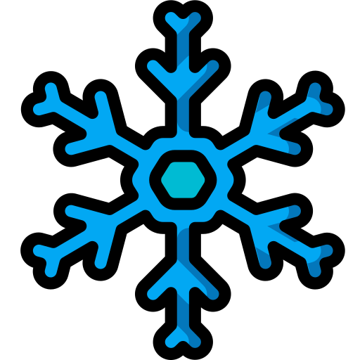 płatek śniegu Basic Miscellany Lineal Color ikona