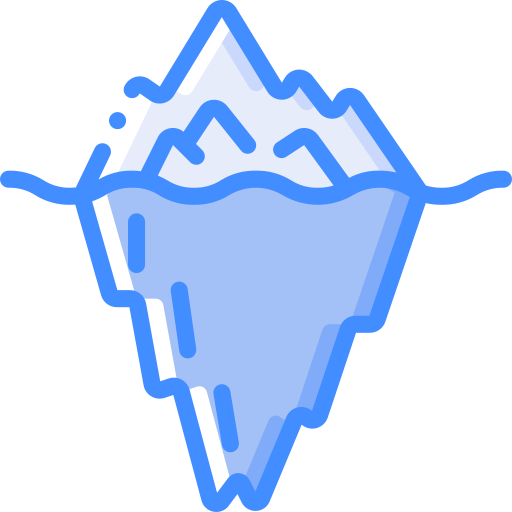 iceberg Basic Miscellany Blue Ícone