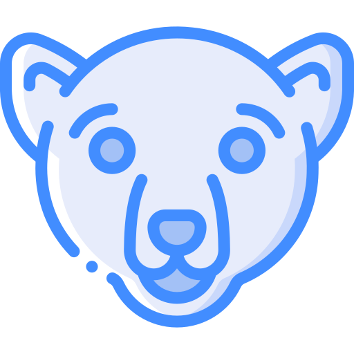 urso polar Basic Miscellany Blue Ícone