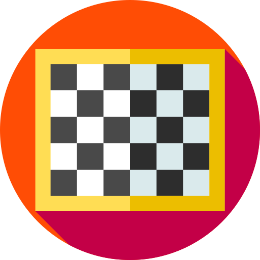 Chess board Flat Circular Flat icon