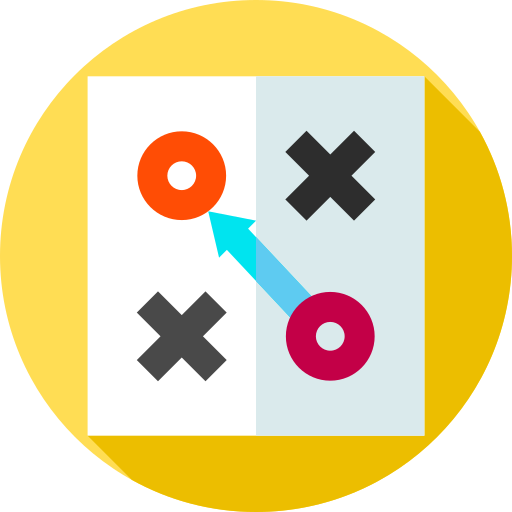 strategie Flat Circular Flat icon