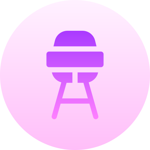 silla alta Basic Gradient Circular icono