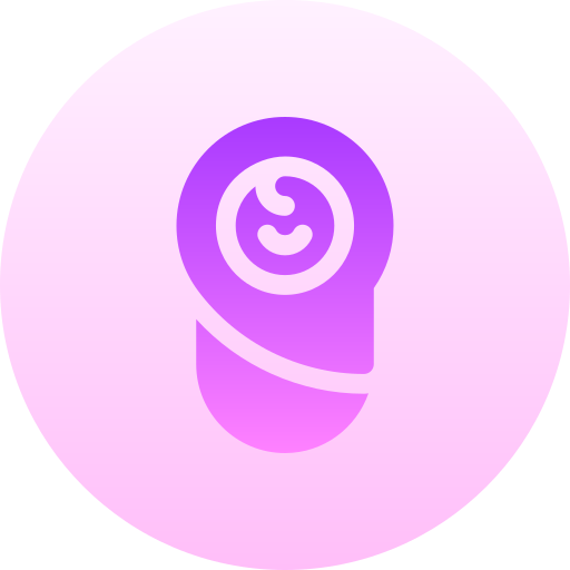 pasgeboren Basic Gradient Circular icoon