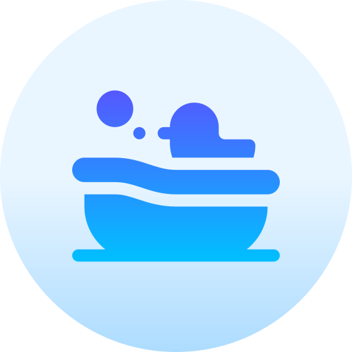 vasca da bagno per bambini Basic Gradient Circular icona