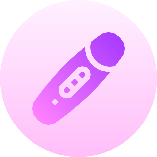prueba de embarazo Basic Gradient Circular icono