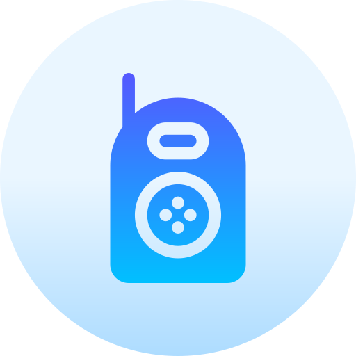 walkie-talkie Basic Gradient Circular icoon