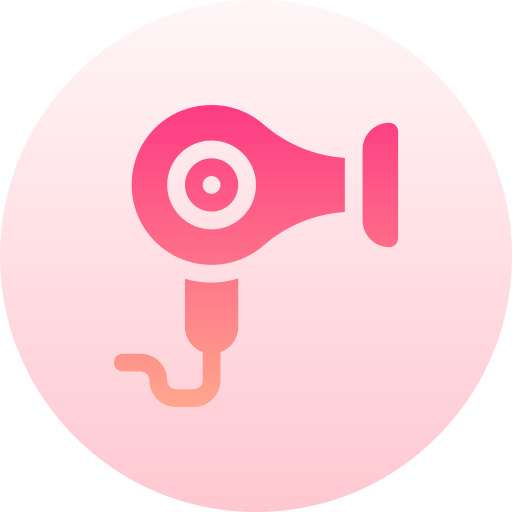 Hair dryer Basic Gradient Circular icon