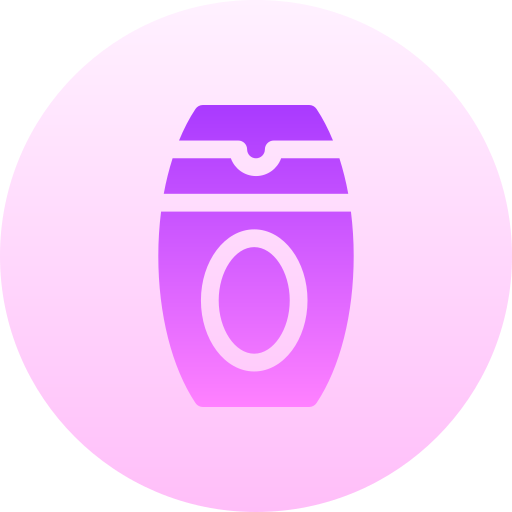 body lotion Basic Gradient Circular icoon