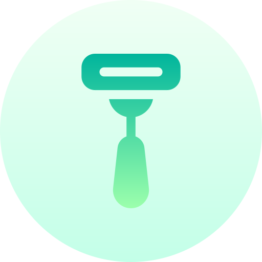 maquinilla de afeitar Basic Gradient Circular icono