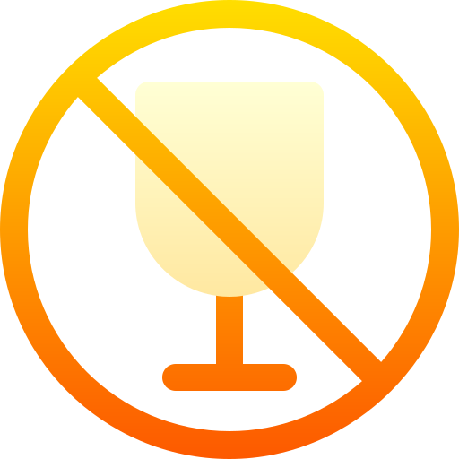 알코올 없음 Basic Gradient Gradient icon