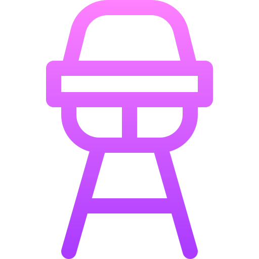 Высокий стул Basic Gradient Lineal color иконка