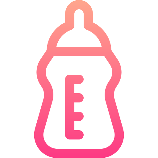 Бутылочка для кормления Basic Gradient Lineal color иконка