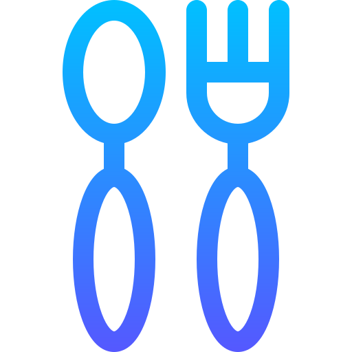 Baby cutlery Basic Gradient Lineal color icon