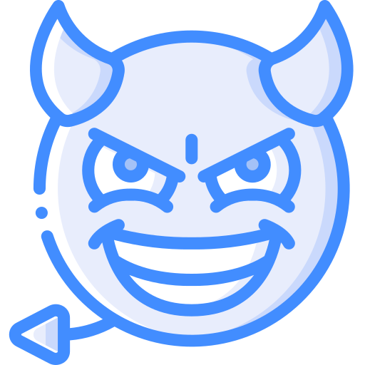 Devil Basic Miscellany Blue icon