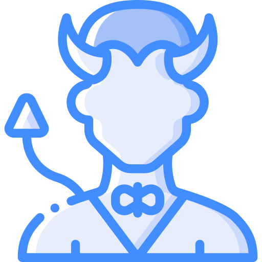 Devil Basic Miscellany Blue icon