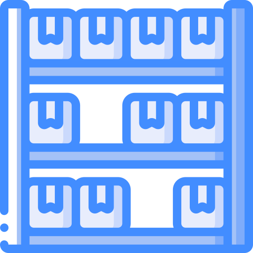 Shelving Basic Miscellany Blue icon