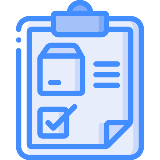 Clipboard Basic Miscellany Blue icon