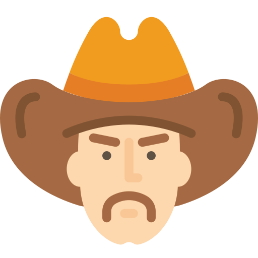 cowboy Basic Miscellany Flat icoon