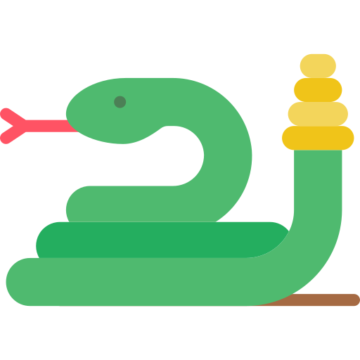 serpiente Basic Miscellany Flat icono