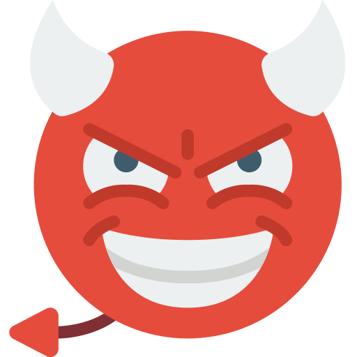 Devil Basic Miscellany Flat icon