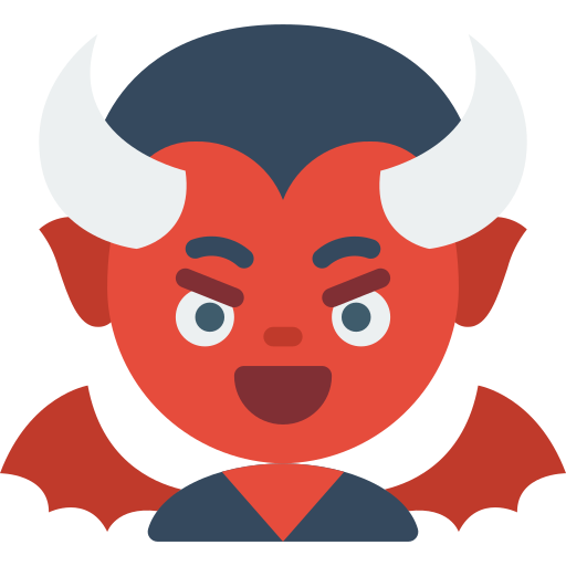 Devil Basic Miscellany Flat icon