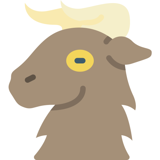 Goat Basic Miscellany Flat icon