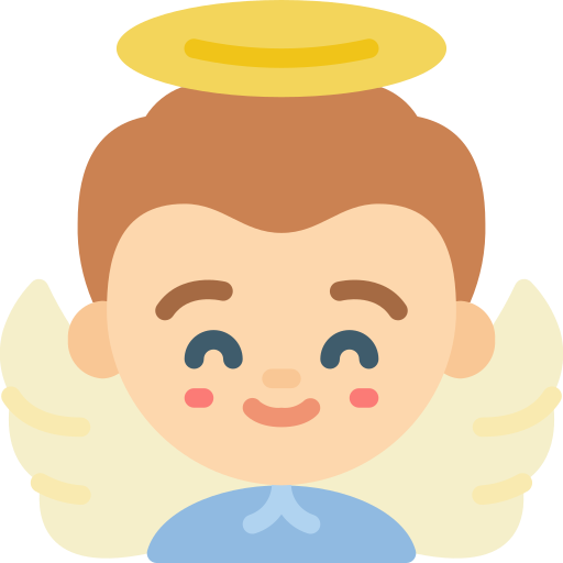 anioł Basic Miscellany Flat ikona