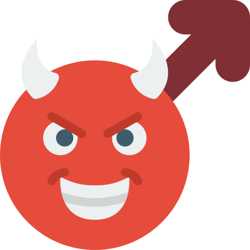 Devil Basic Miscellany Flat icon