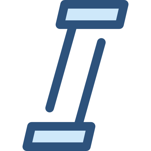 Italic Monochrome Blue icon