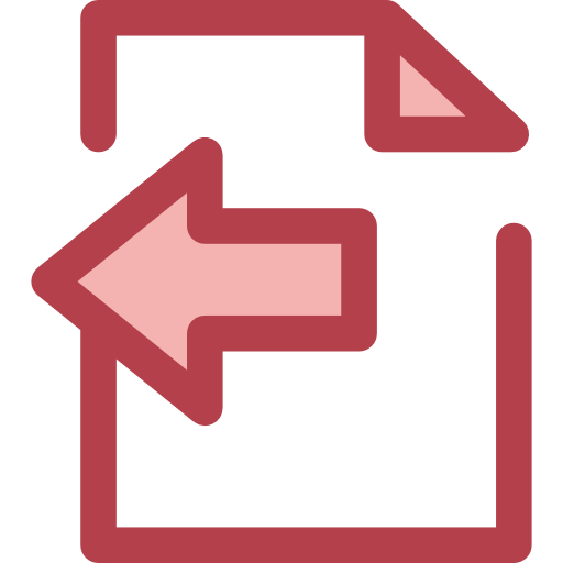 export Monochrome Red icon