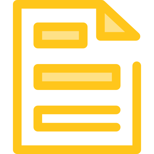 문서 Monochrome Yellow icon