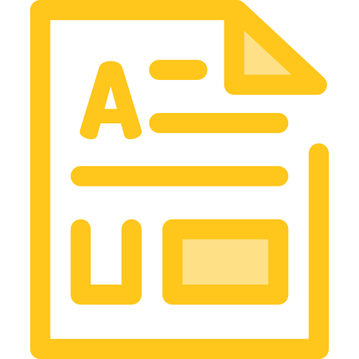 書類 Monochrome Yellow icon