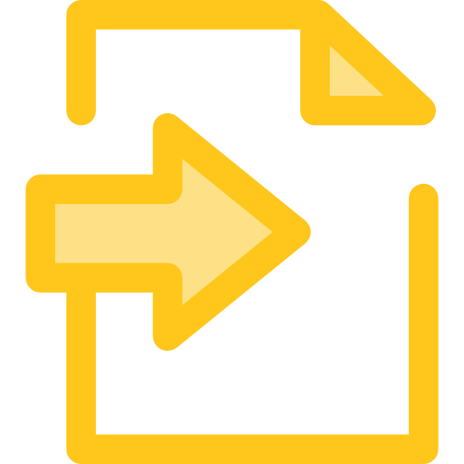 Import Monochrome Yellow icon