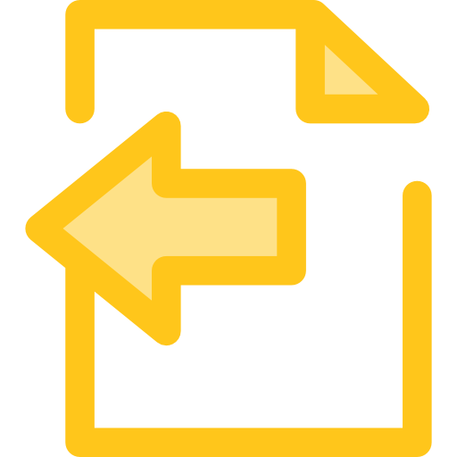 수출 Monochrome Yellow icon
