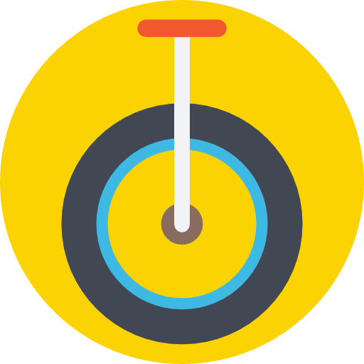 Unicycle Prosymbols Flat icon