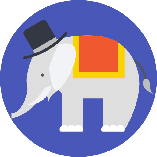 elefante Prosymbols Flat icona