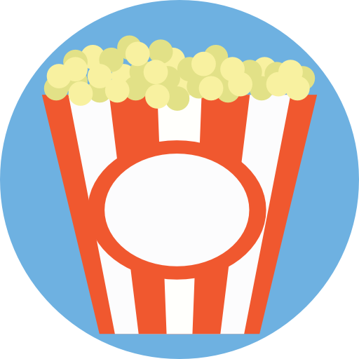 popcorn Prosymbols Flat icoon
