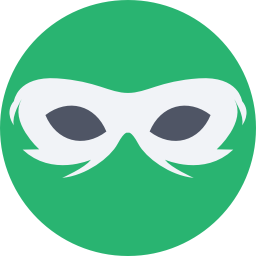 Eye mask Prosymbols Flat icon