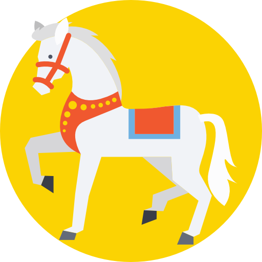 paard Prosymbols Flat icoon