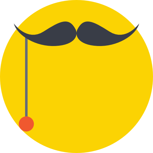 Moustache Prosymbols Flat icon
