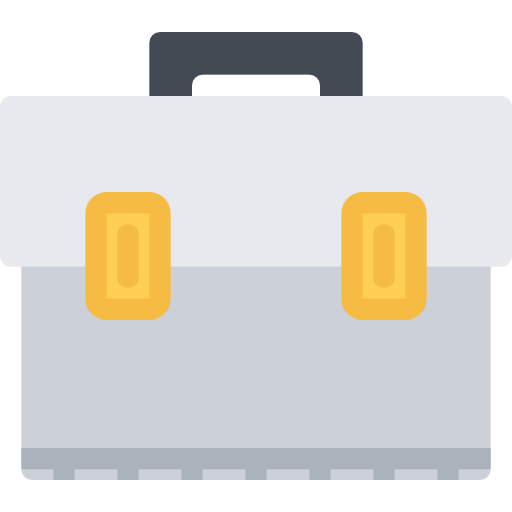 Briefcase Coloring Flat icon