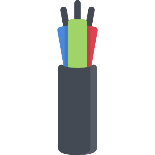Wire Coloring Flat icon