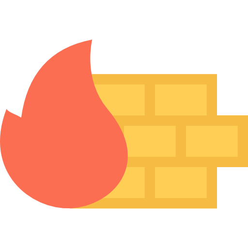 firewall Coloring Flat icon