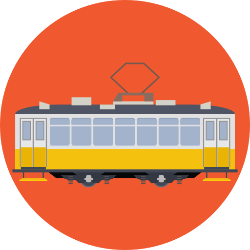Tram Prosymbols Flat icon
