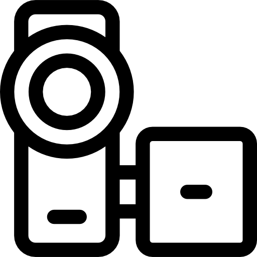 ビデオカメラ Prosymbols Lineal icon