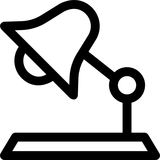 デスクランプ Prosymbols Lineal icon