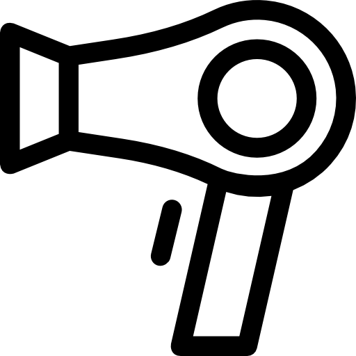 secador de pelo Prosymbols Lineal icono